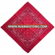 Wholesale Cheap Customized Square Printed Cotton Bandana